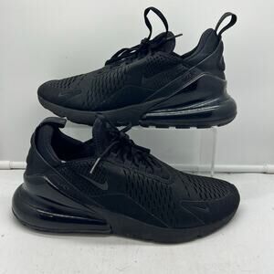 Nike Air Max 270 Shoes Womens 10.5 Black Running Sneakers Black